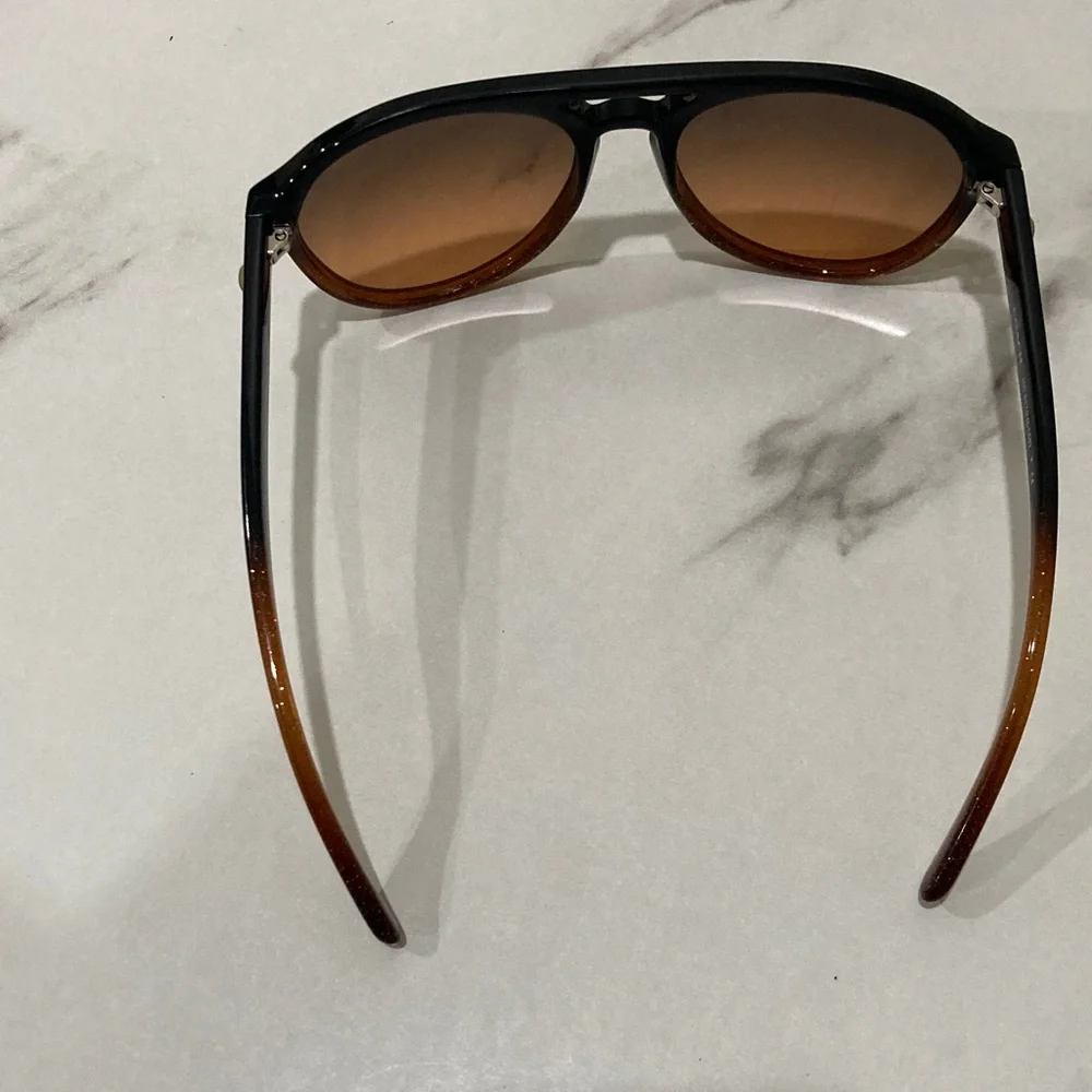 Coach Men's Pilot Sunglasses - Black & Brown
